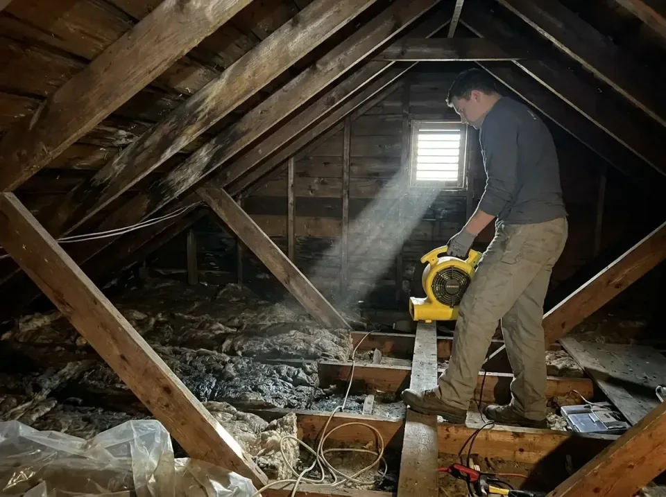 attic-water-damage-drying-proc-007 — frequently asked questions, Emergency Water Extraction & 24/7 Flood Response in Coushat…